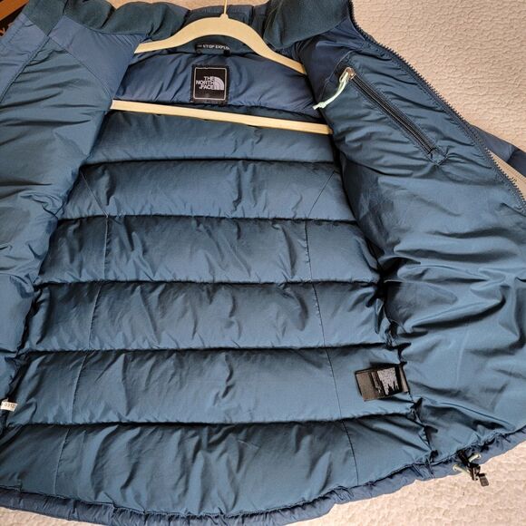 The North Face 700 Womens Goose Down Puffer Jacket Green See Measurements No Sz - Picture 9 of 11
